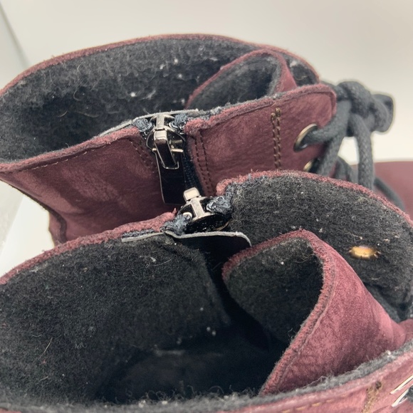V-Italia La Farfalla Water Resistant Plum Royal Nubuck Leather Size 8 - Picture 11 of 16
